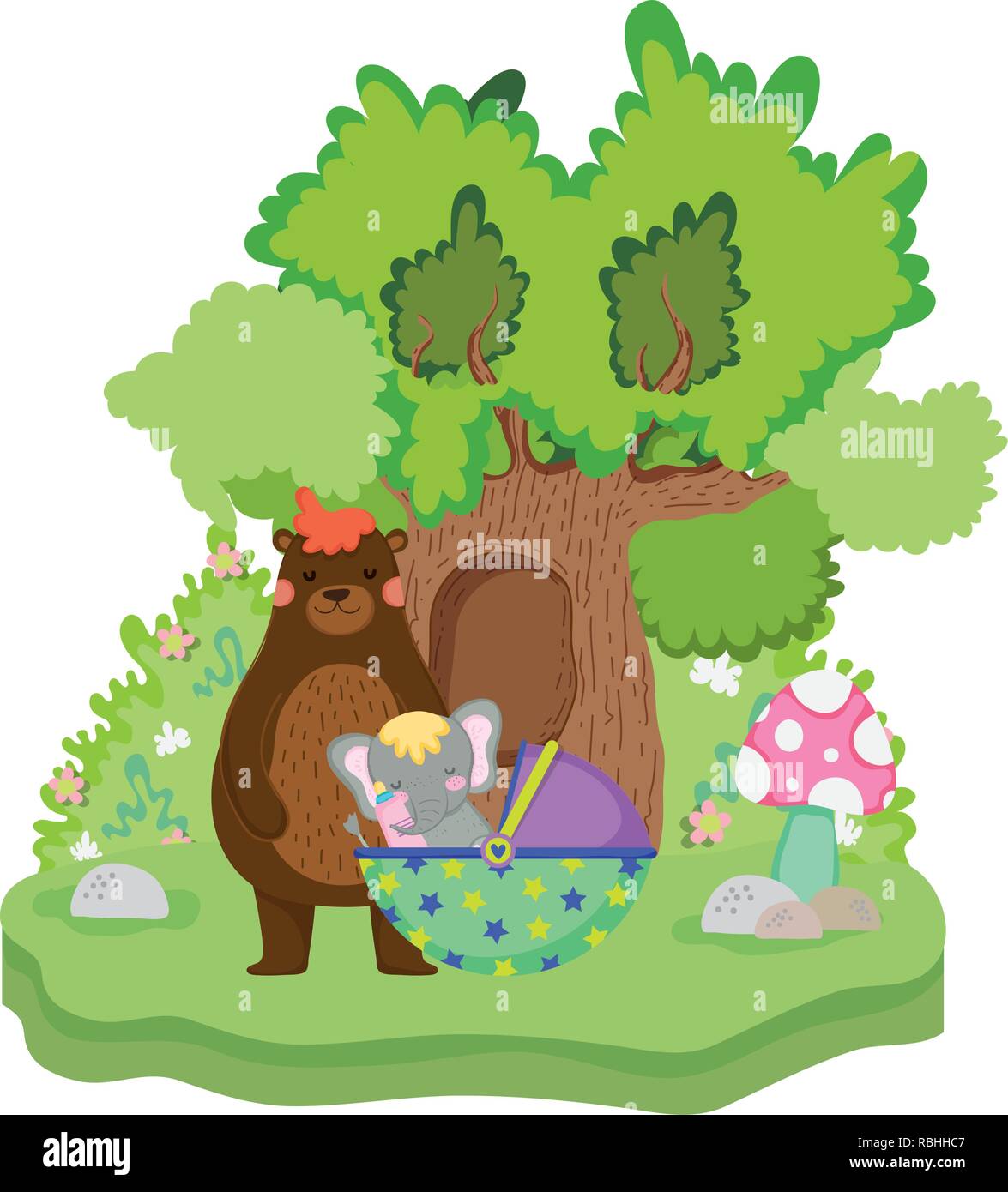 cute and little elephant character Stock Vector Image & Art - Alamy