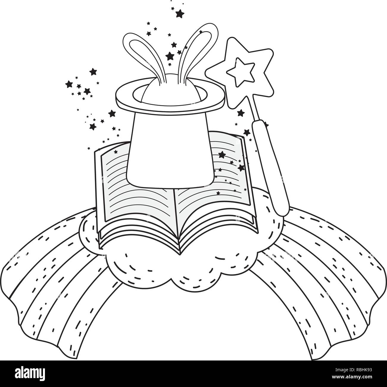 Magical books Stock Vector Images - Alamy