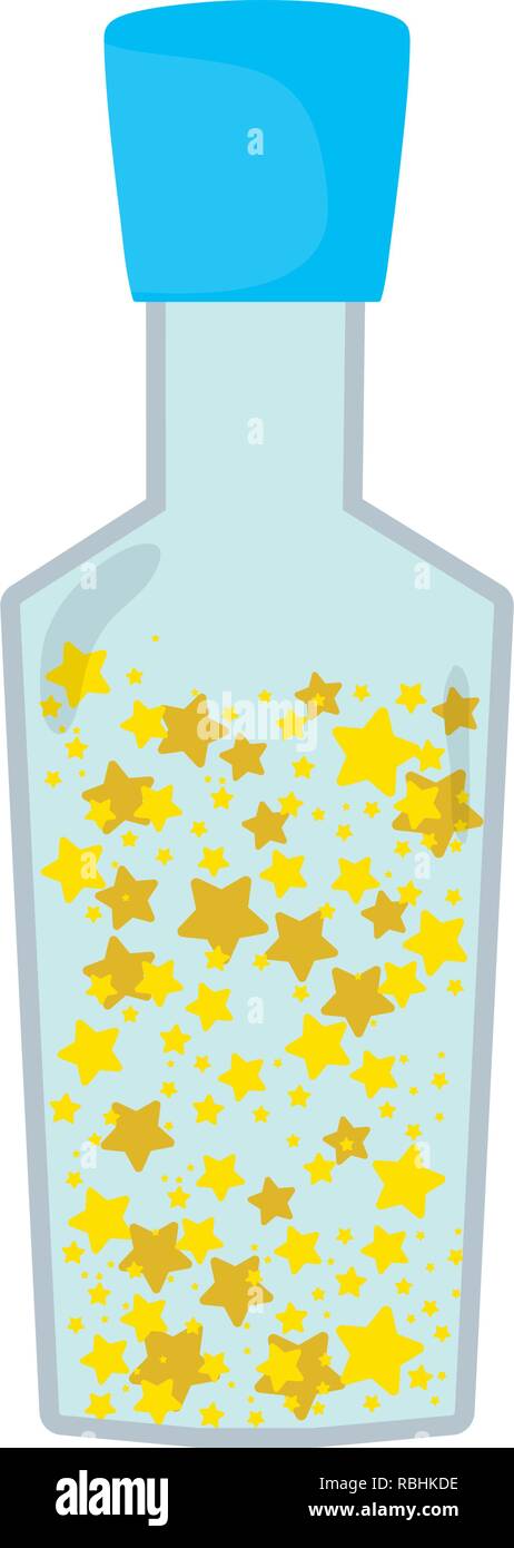 magic potion bottle icon Stock Vector