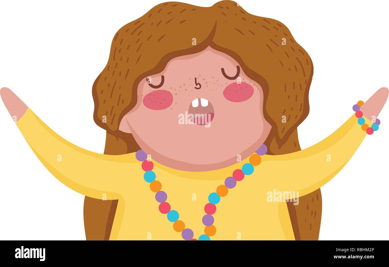 Little chubby girl character Stock Vector Image & Art Alamy