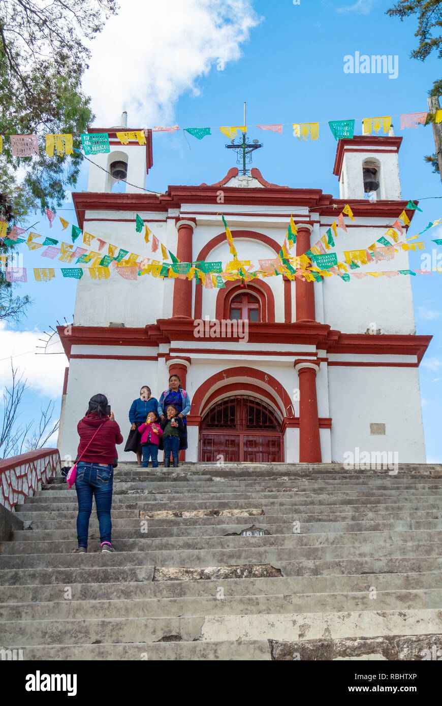 Iglesia del Cerrito, Cerrito Church, San Cristobal de las Casas, Chiapas,  Mexico Stock Photo - Alamy