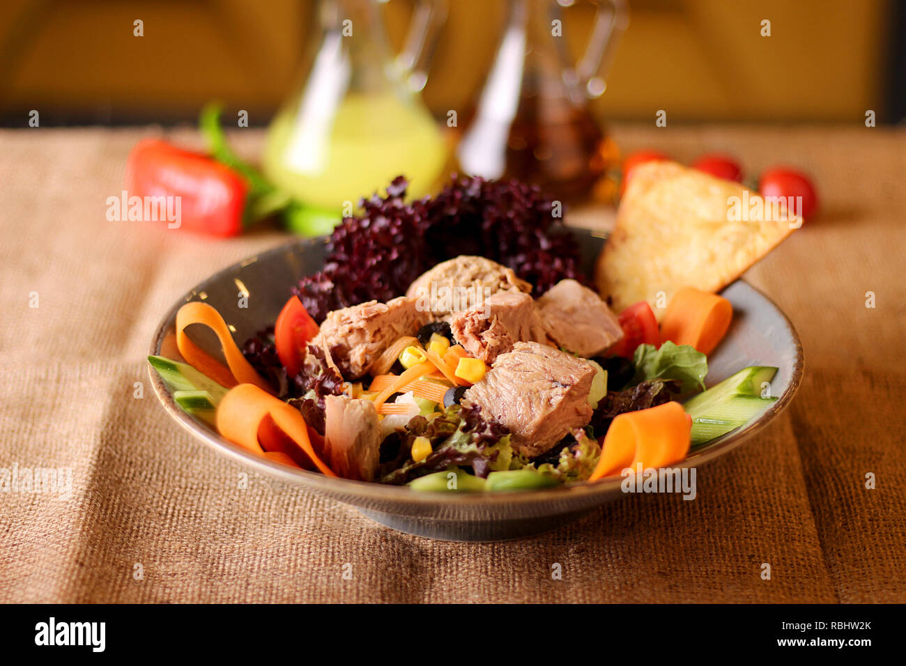 Tuna Fish Salad Stock Photo Alamy