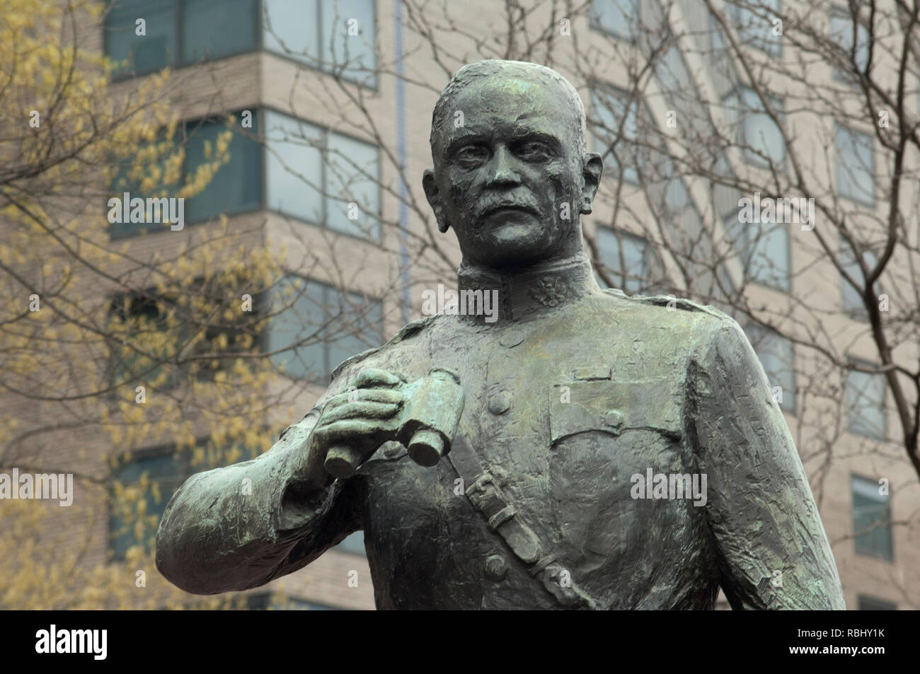 Statue of World War I US Army General John J. Pershing, Washington, DC. Digital photograph Stock Photo