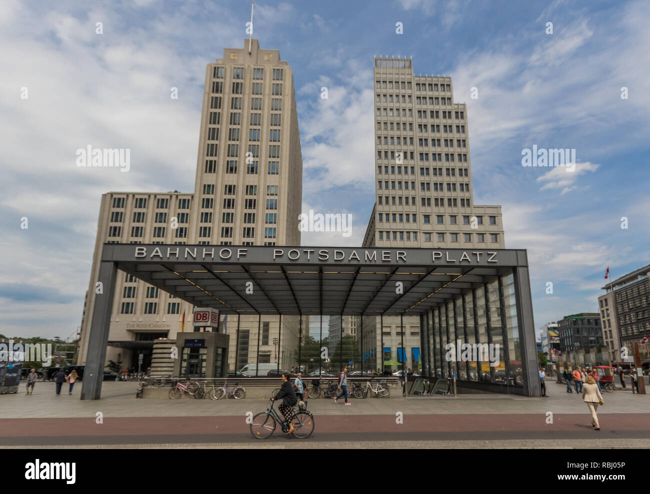 Berlin, Germany once split in two by the Berlin Wall, Potsdamer Platz