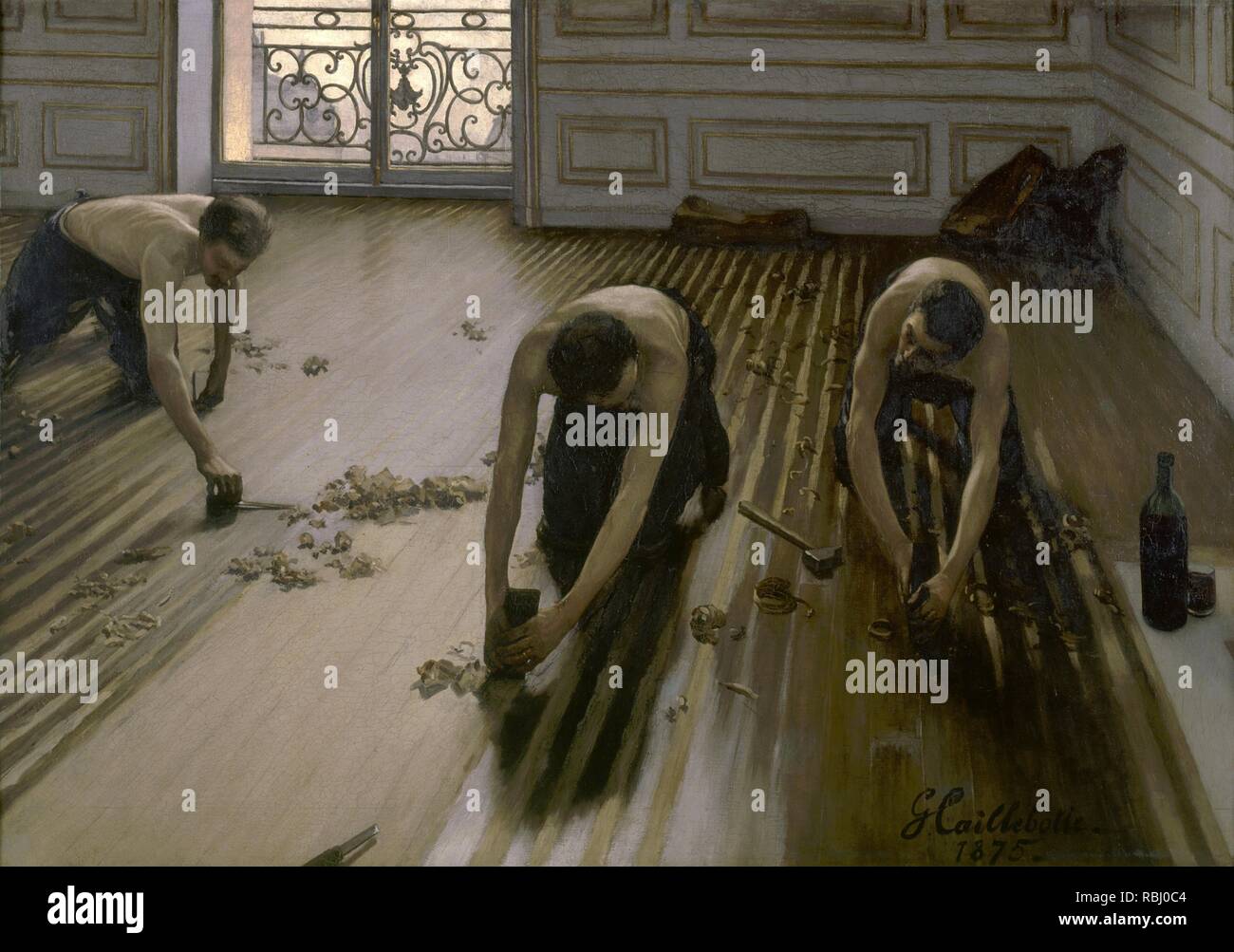 Les Raboteurs De Parquet The Floor Scrapers Date Period 1875