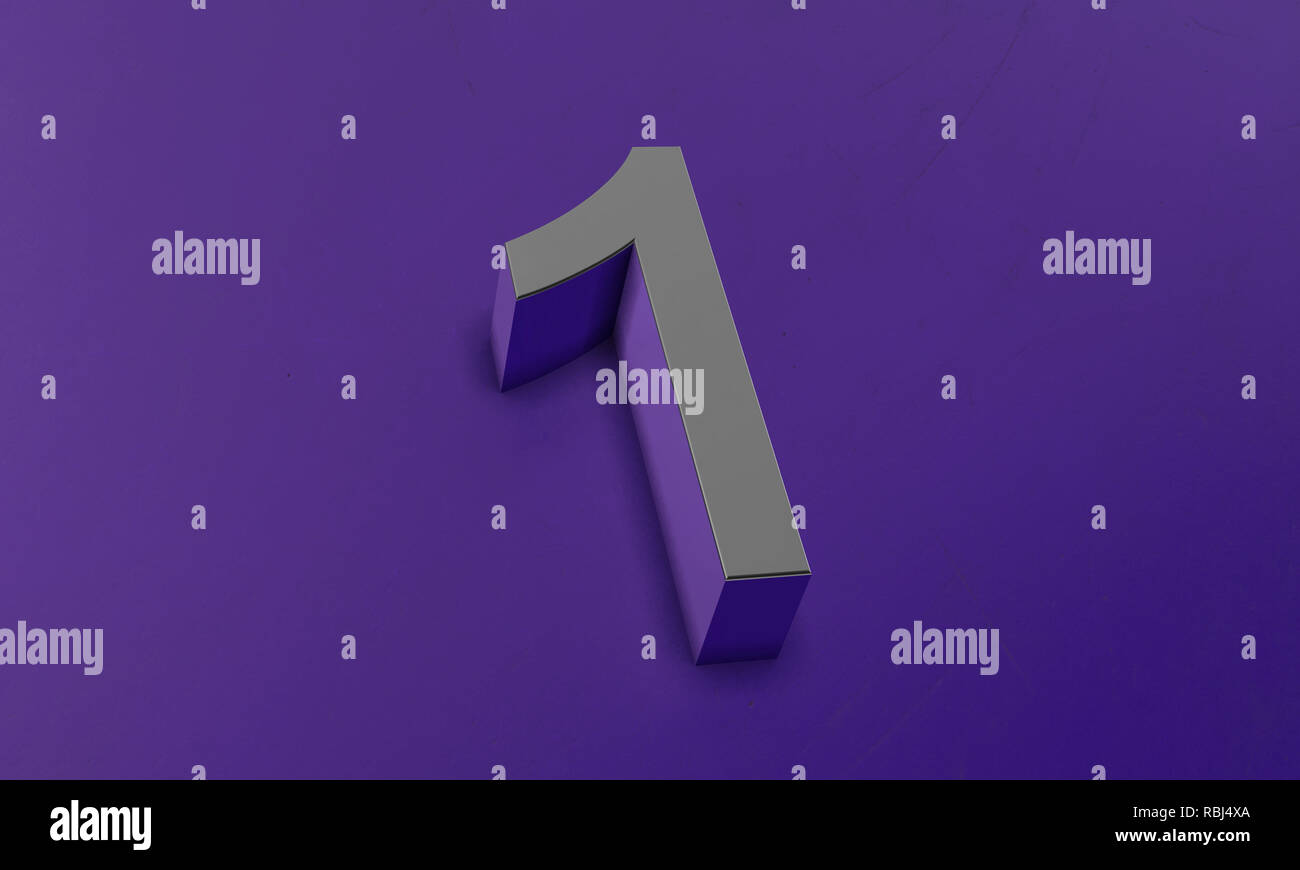 Number One in 3D Stock Photo - Alamy