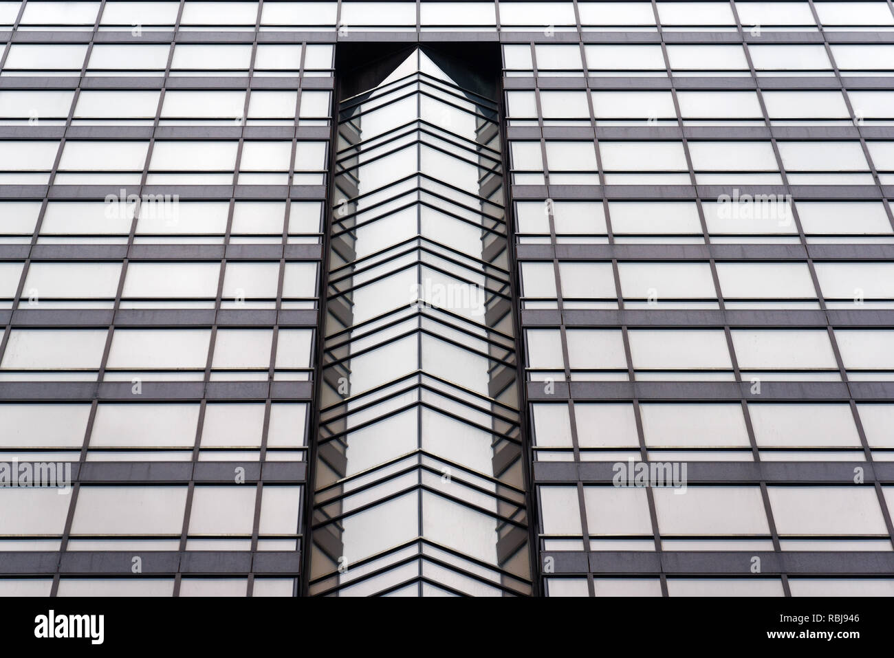 Architectural details of One Queen Street East tower in downtown Toronto, Canada Stock Photo