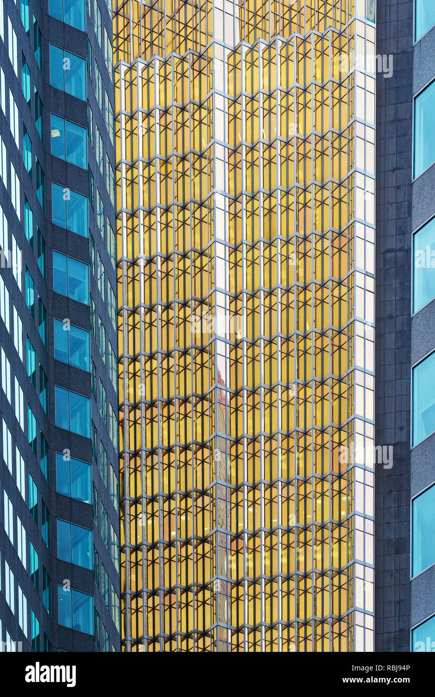 The Royal Bank of Canada headquarters Royal Bank Plaza South Tower seen between two buildings in Toronto, Canada Stock Photo