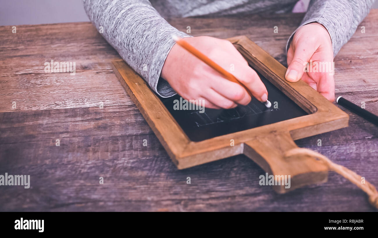 Step By Step Writing Chalk Board Sign Hot Chocolate Bar For Hot