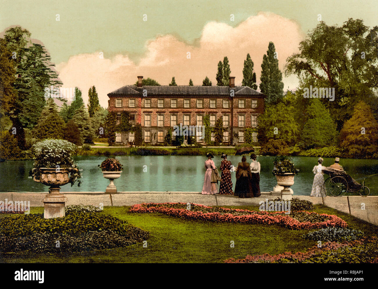 Kew Gardens, the museum, England, circa 1900 Stock Photo