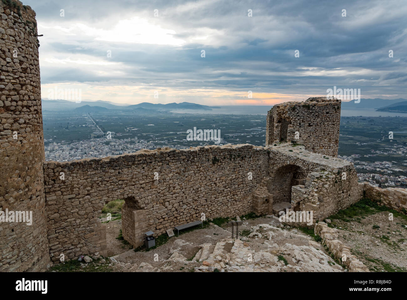 Part of Castle Larisa, the ancient and medieval acropolis of the city