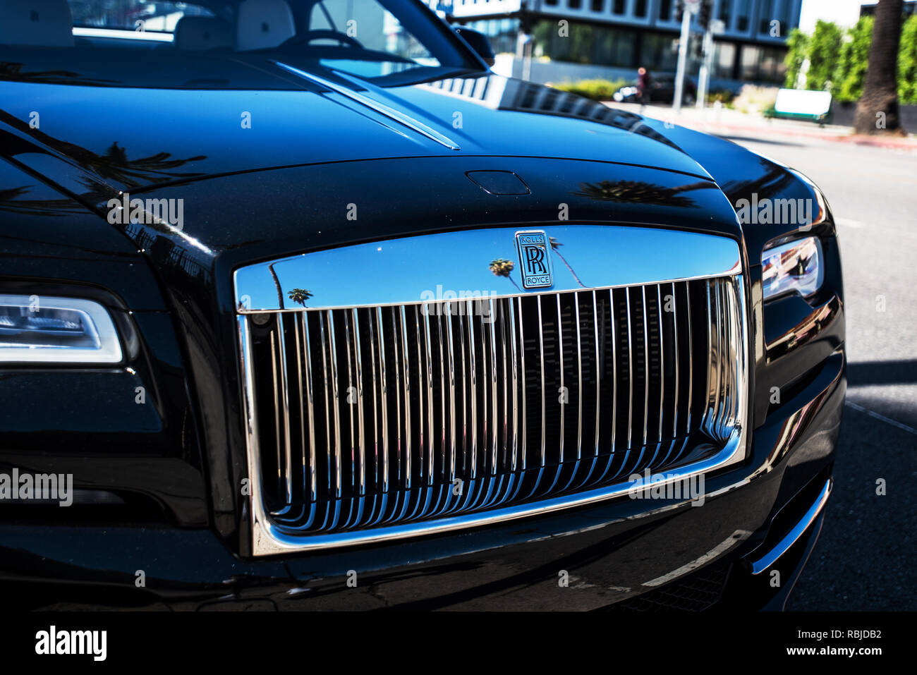 Rolls Royce Grill. Los Angeles Stock Photo Alamy