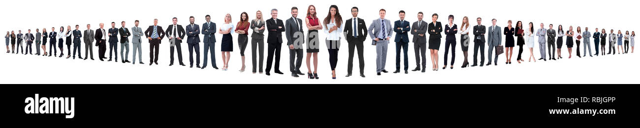 leader and professional business team standing together Stock Photo - Alamy