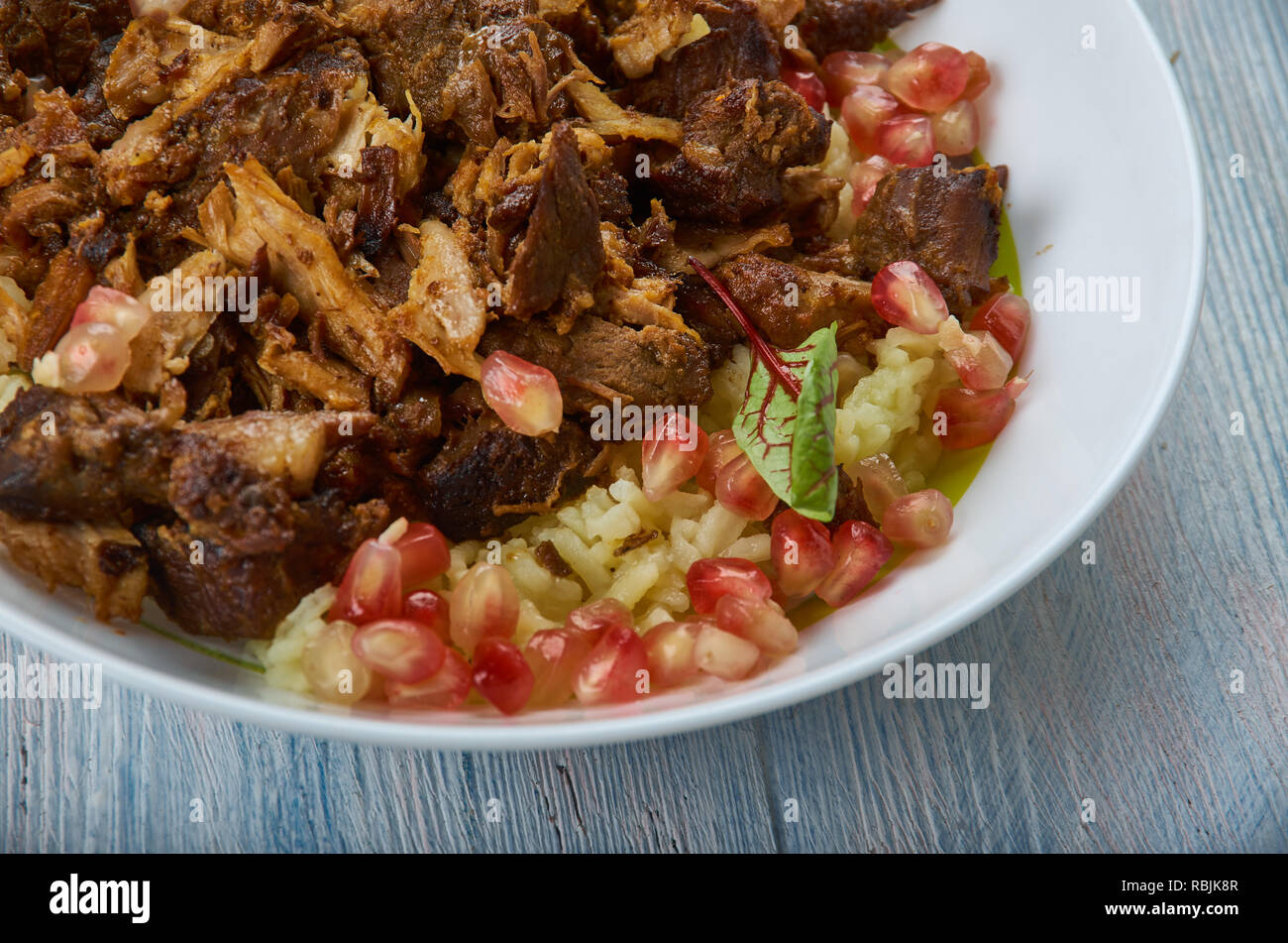Shredded Lamb Pilaf , Middle Eastern cuisine Levant, Traditional