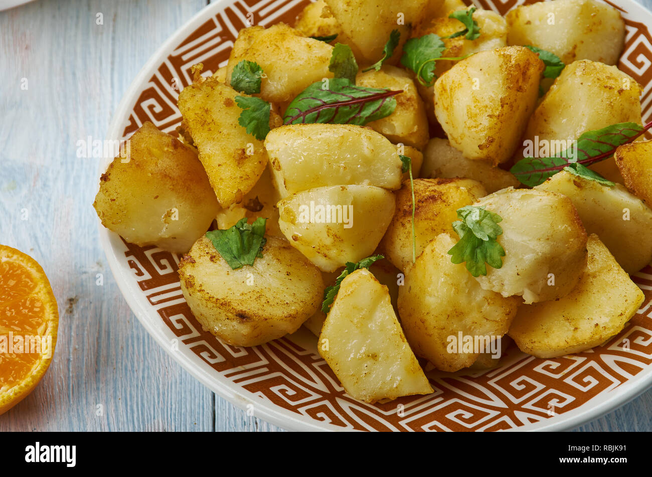 Batata Hara,Middle Eastern Spicy Potato Salad, Middle Eastern cuisine