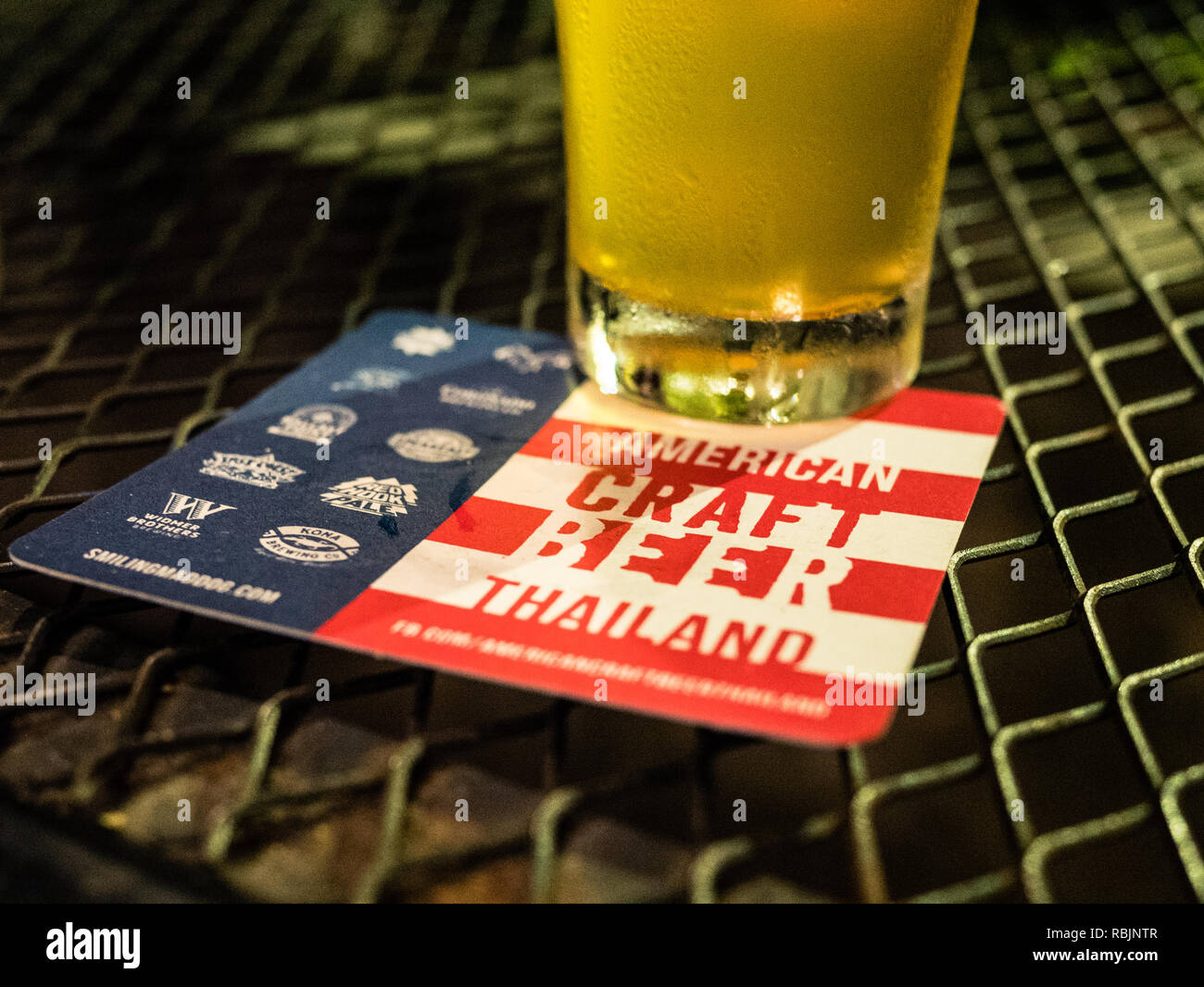 American Craft Beer in Thailand Stock Photo