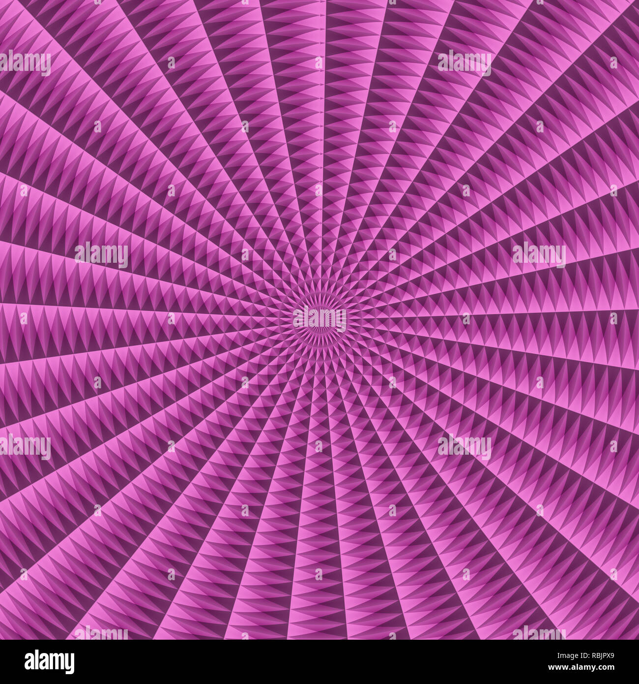 Lilac colored Radial abstract three-dimensional background pattern. Hallucinogenic background texture. Stock Photo