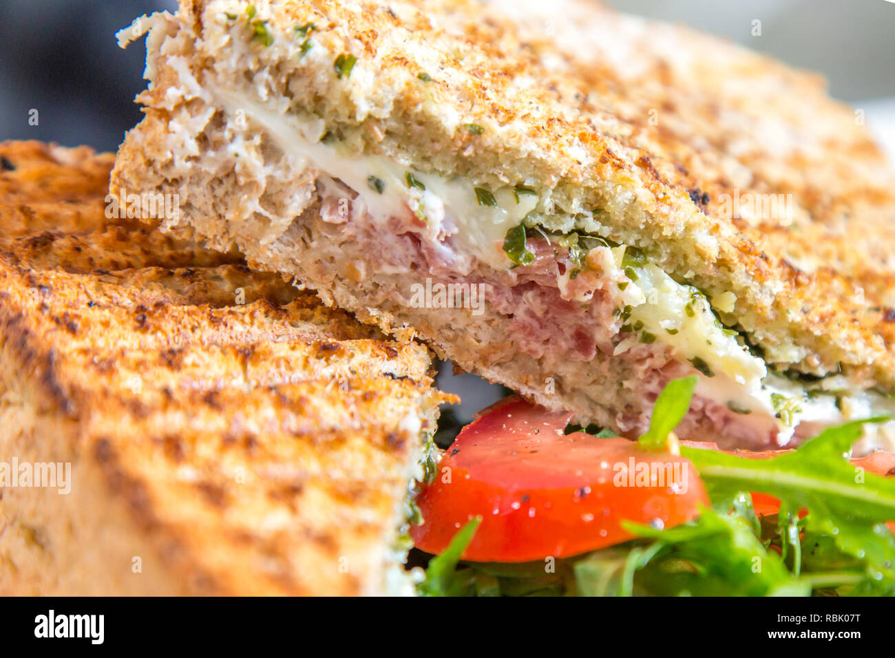 Healthy Eating Dieting And Cooking Concept Close Up Of Croque