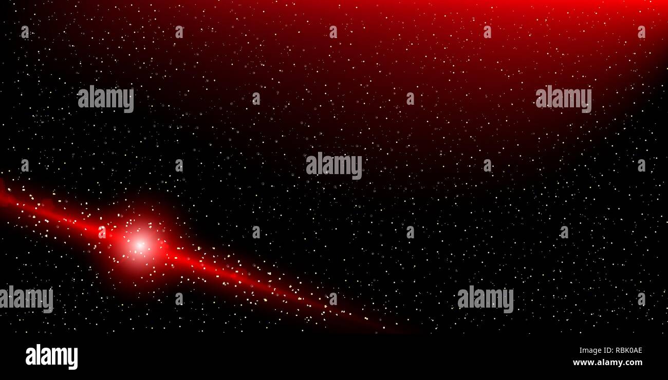 Space Stars Background. Vector Illustration of The Night Sky Stock ...
