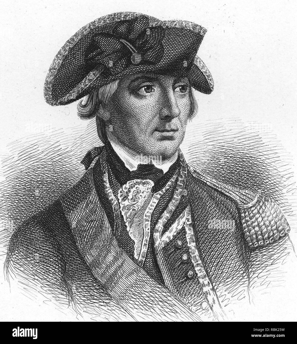 WILLIAM HOWE,5th Viscount Howe (1729-1814) British Army officer Stock Photo