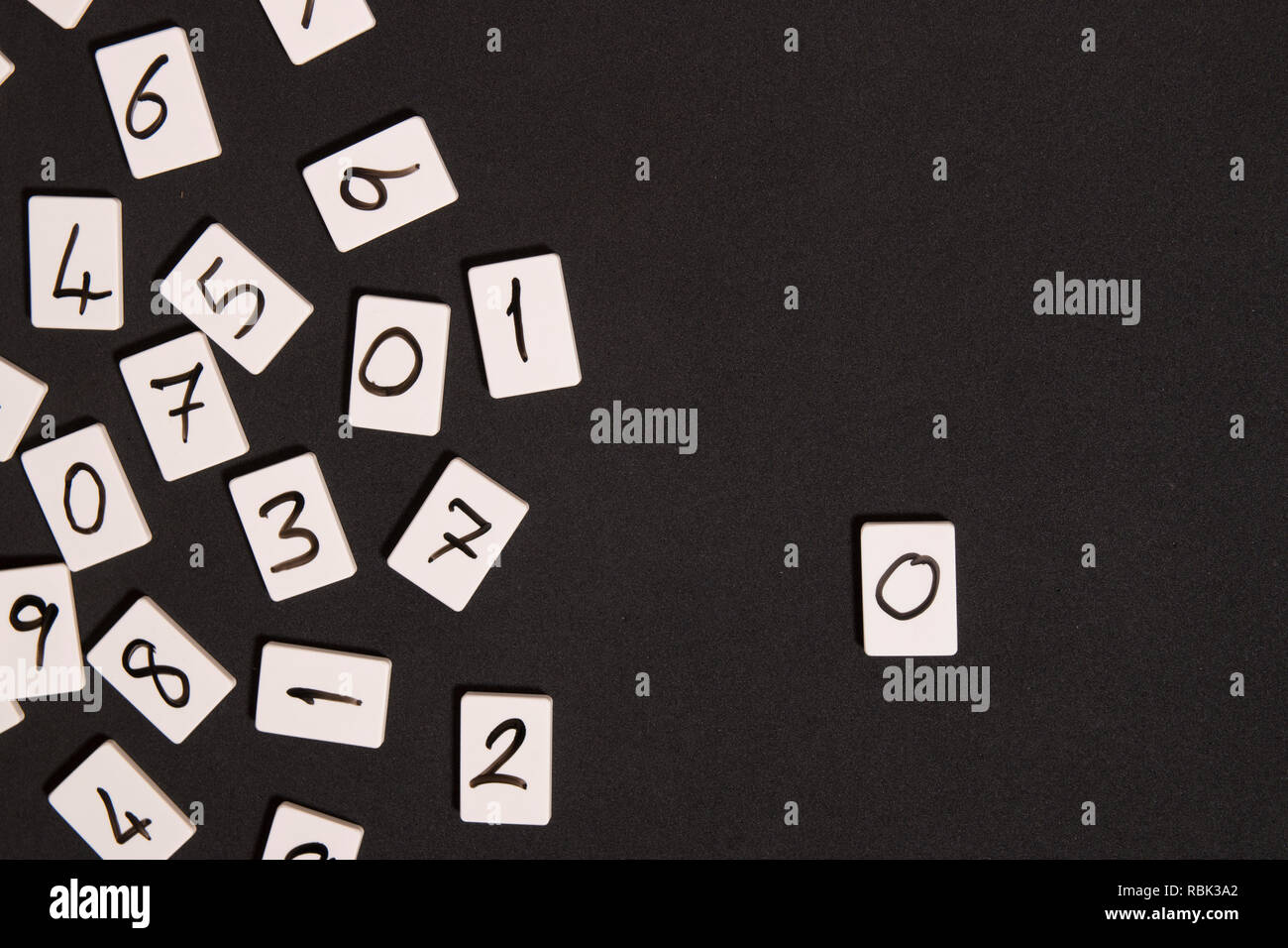 zero number and stack Stock Photo Alamy