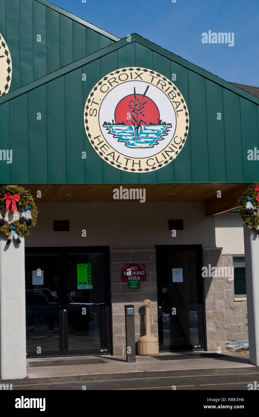 Hertel, Wisconsin. St. Croix Tribal Health Clinic. Serving American