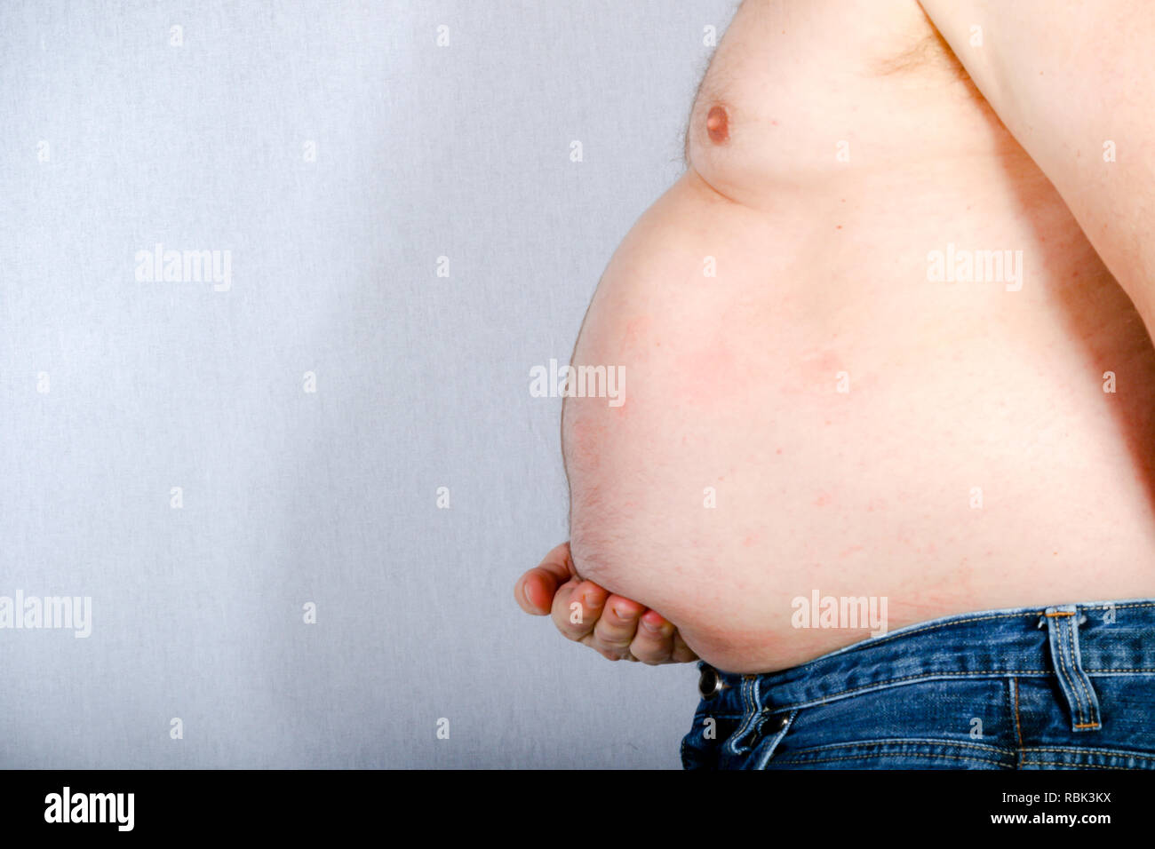 Man With Pot Belly High Resolution Stock Photography and Images Alamy