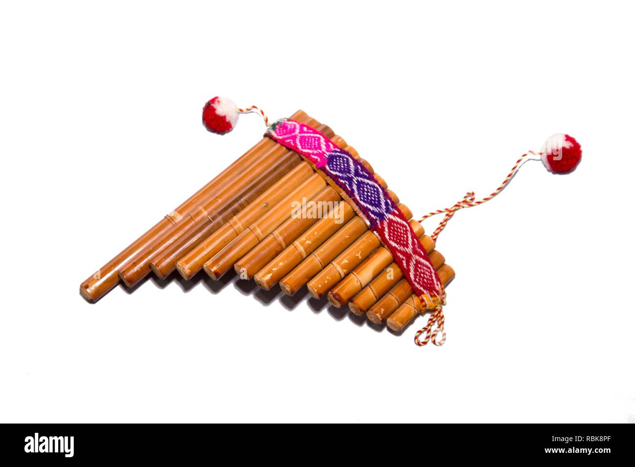 Flute - folk instrument from Peru and Bolivia Stock Photo - Alamy