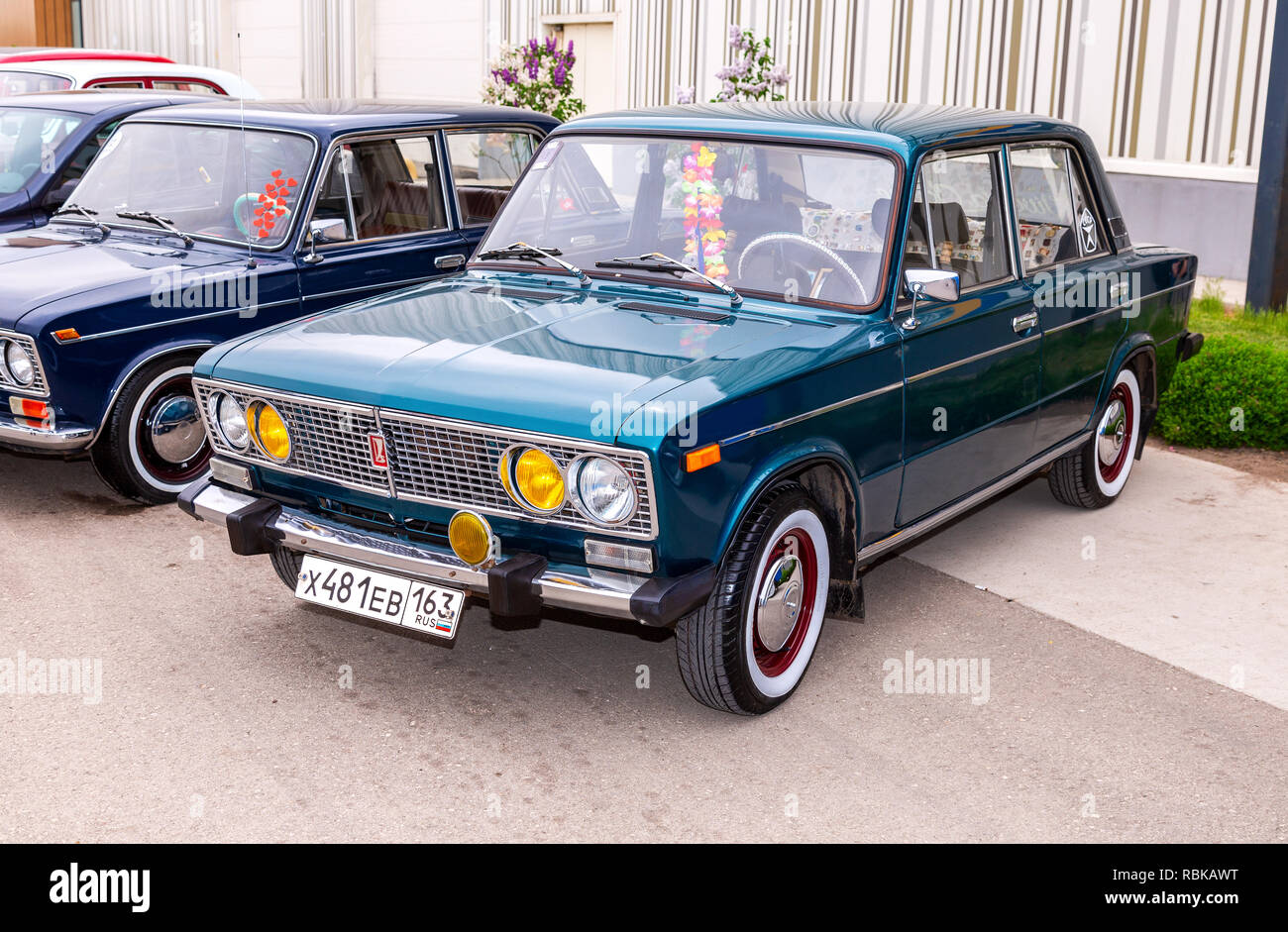 Samara Russia May 19 2018 Vintage Russian Automobile Lada 2106 At The Parade Of Old Cars And Motor Show Stock Photo Alamy