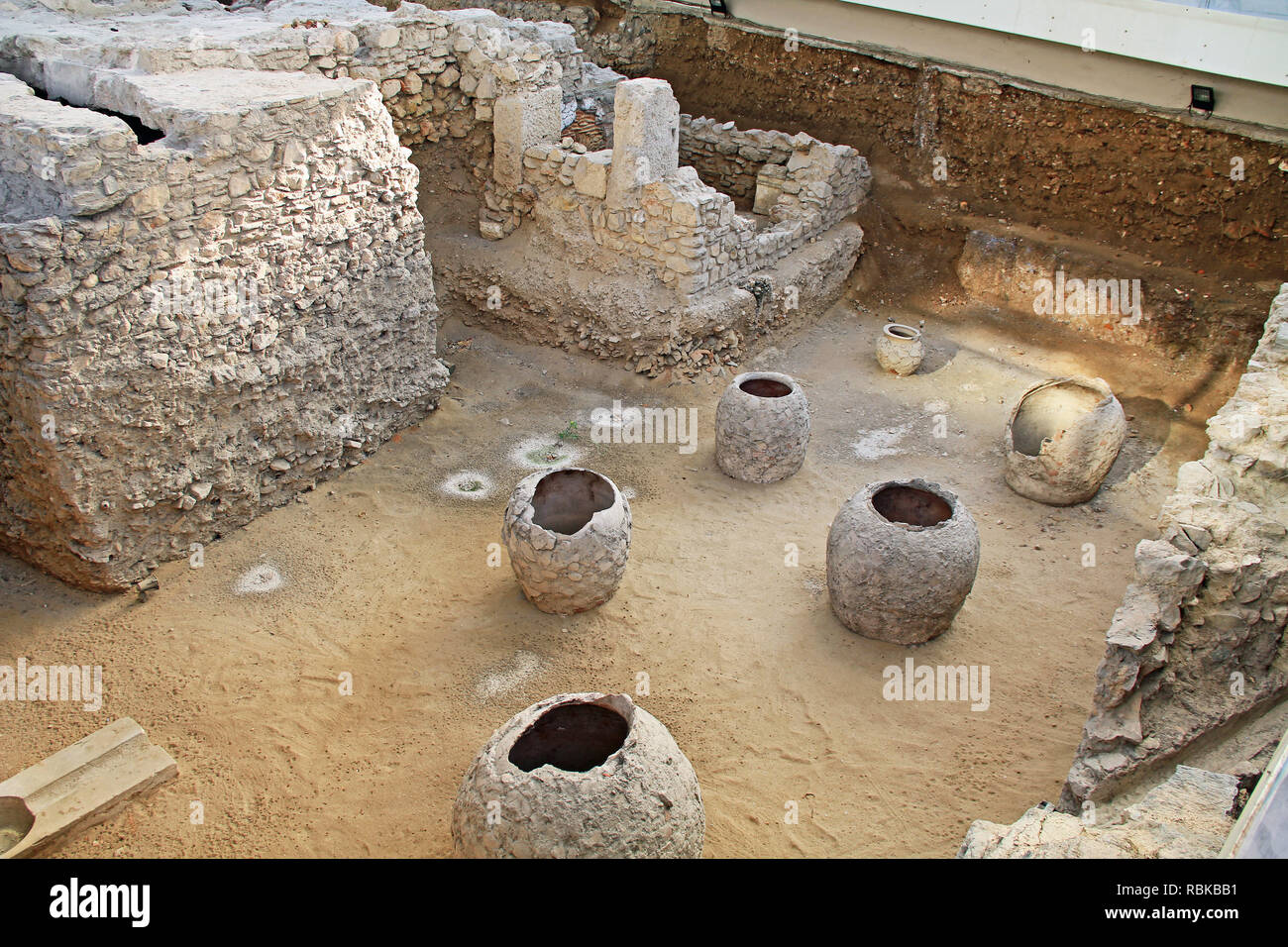 Archaeological Site of Roman Bath House in Athens, Greece Stock Photo Alamy