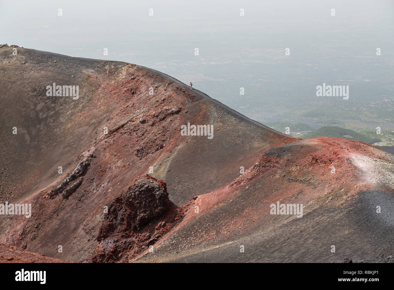 Mount Etna active volcano in Sicily Italy Stock Photo - Alamy