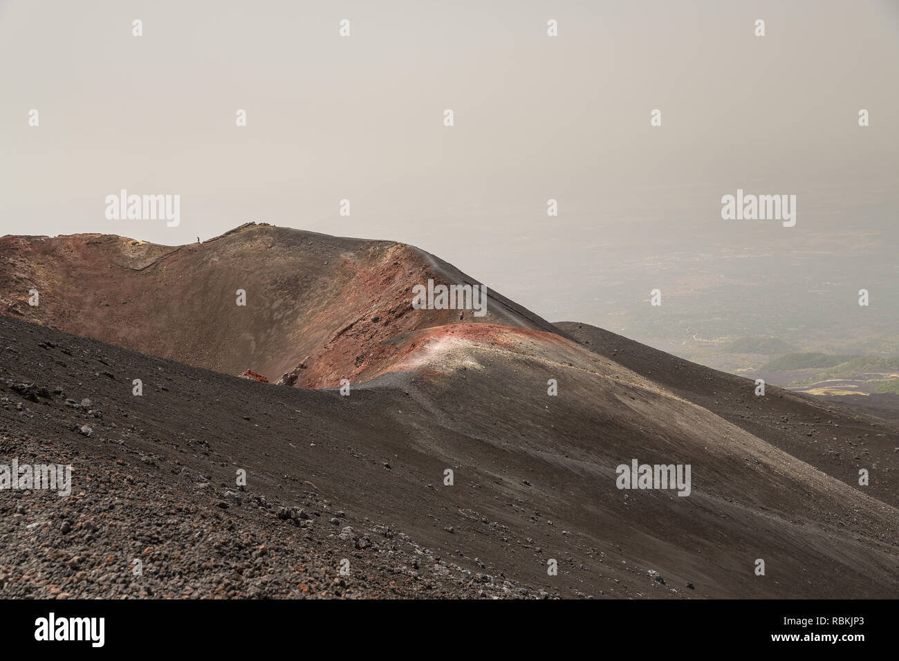 Mount Etna active volcano in Sicily Italy Stock Photo - Alamy