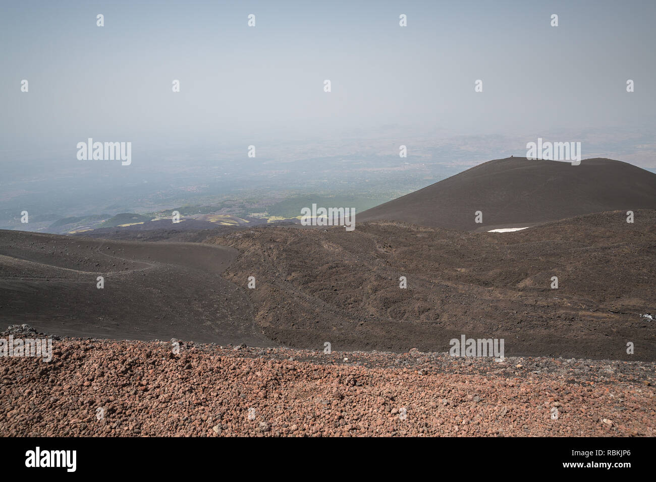 Mount Etna active volcano in Sicily Italy Stock Photo - Alamy