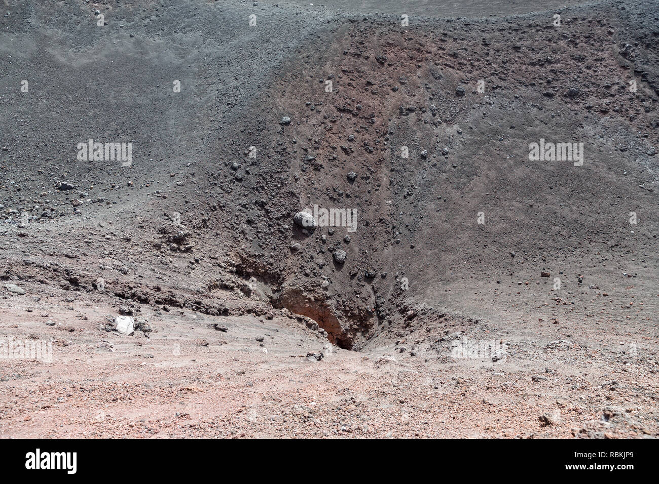 Mount Etna active volcano in Sicily Italy Stock Photo - Alamy