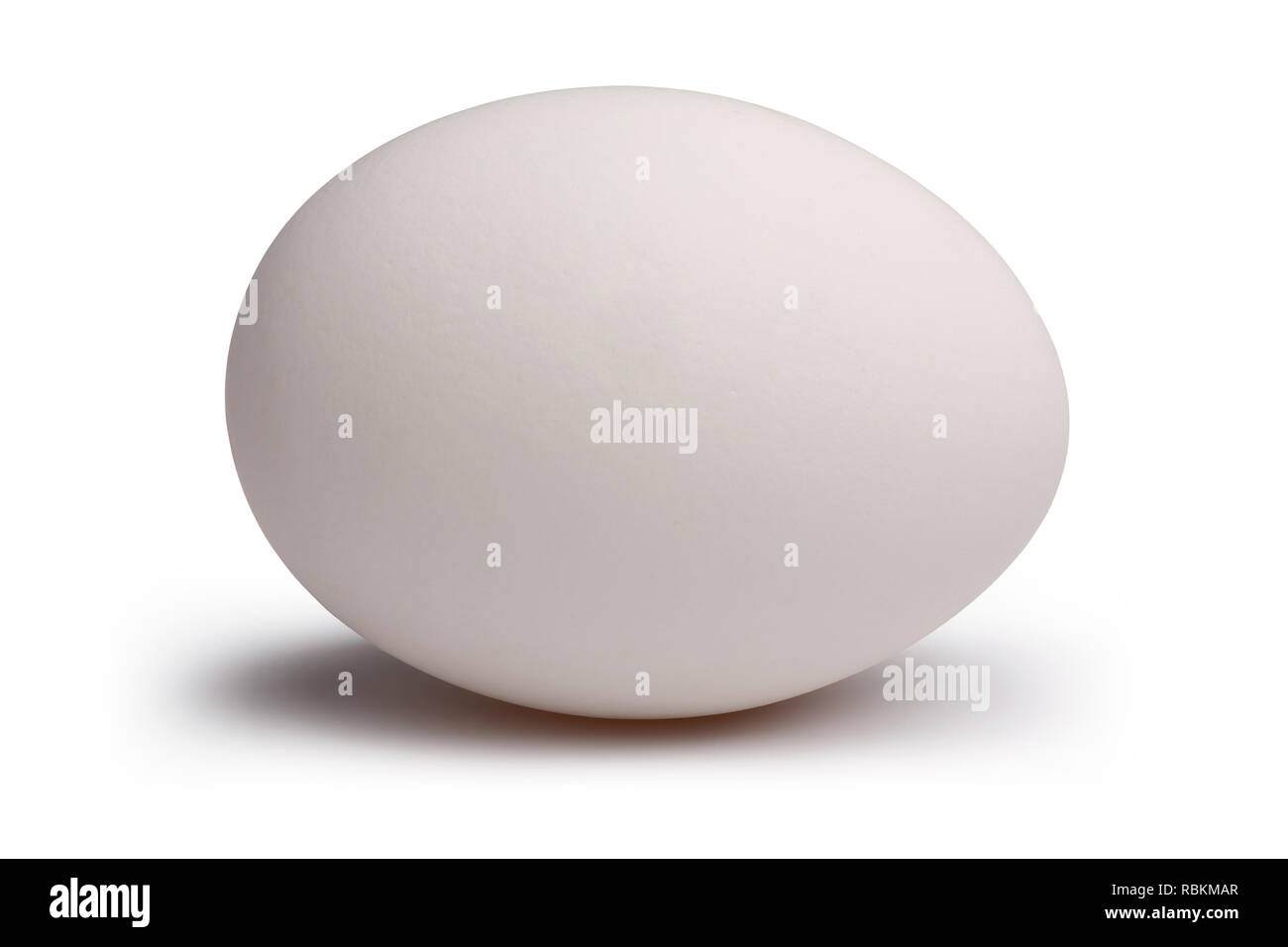 White egg isolated on white background Stock Photo