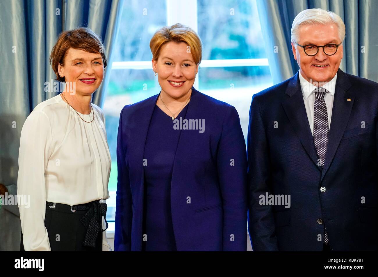 Berlin Deutschland 10th Jan 2019 10 01 2019 Franziska Giffey Federal Minister For Family Affairs Senior Citizens Women And Youth At The New Year S Reception Of The Federal President At Schloss Bellevue In Berlin