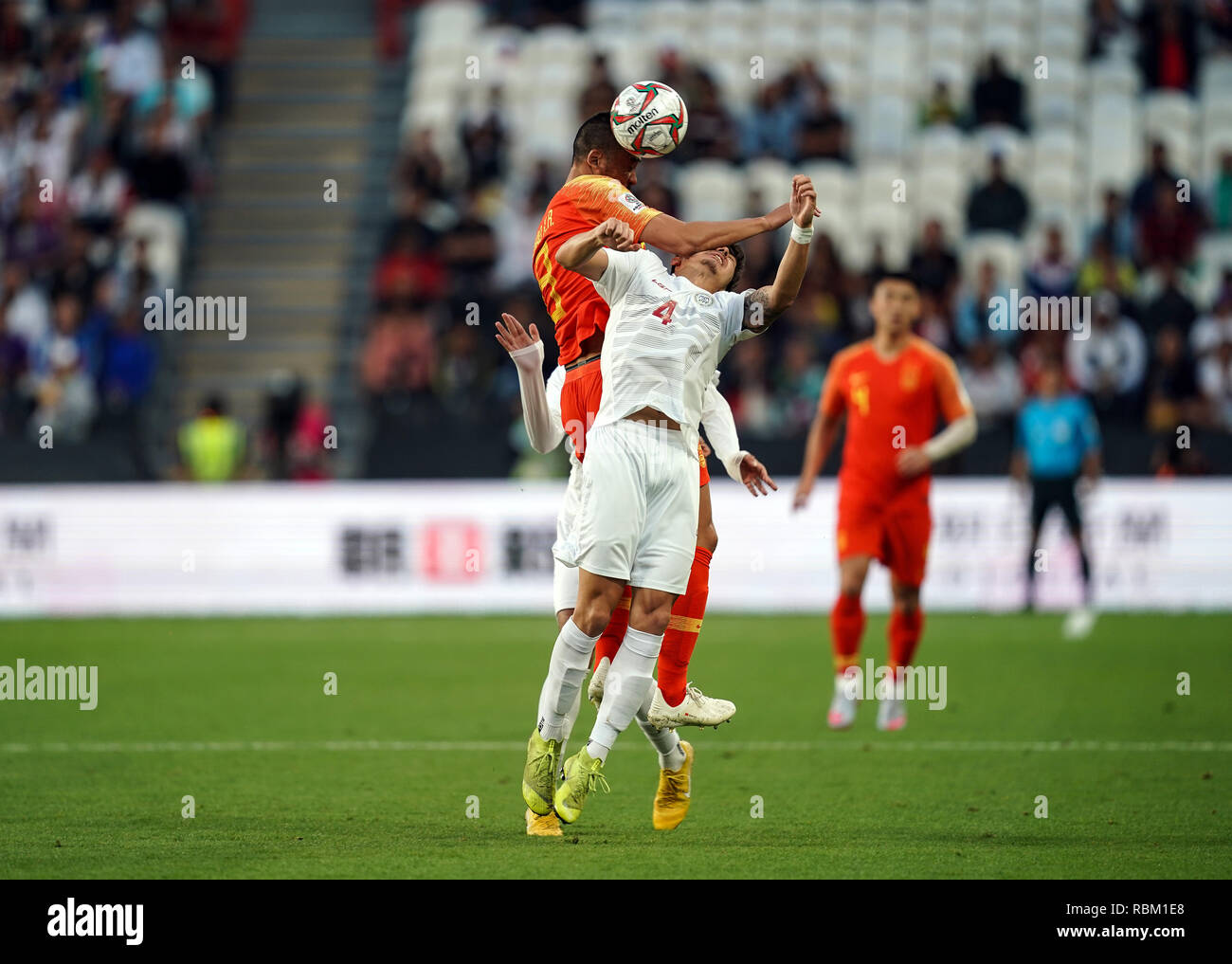 January 11, 2019 Zhao Xuri of China heading in front of JohnPatrick