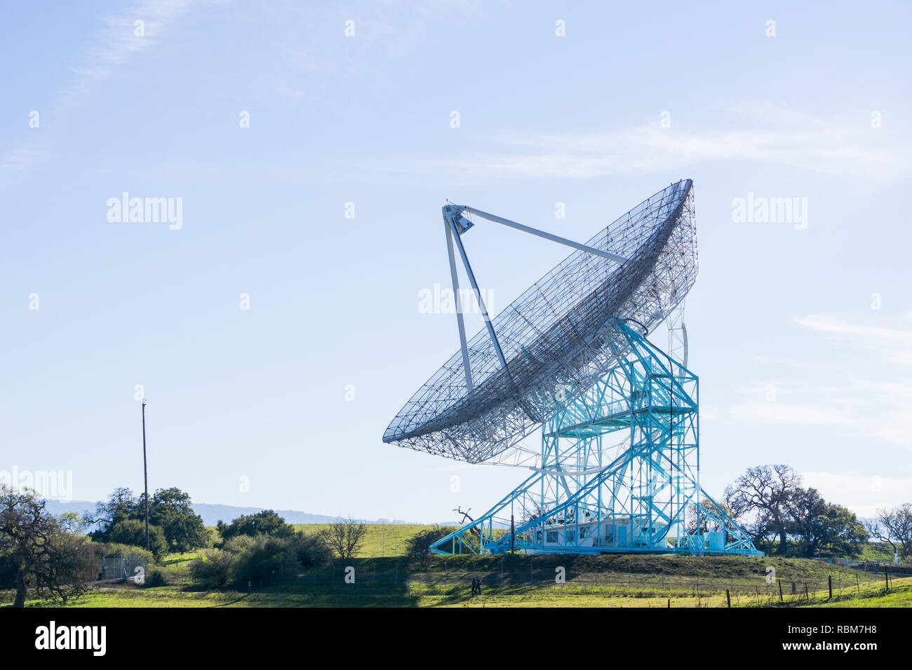 Stanford Dish as seen from the trail, Palo Alto, California Stock Photo