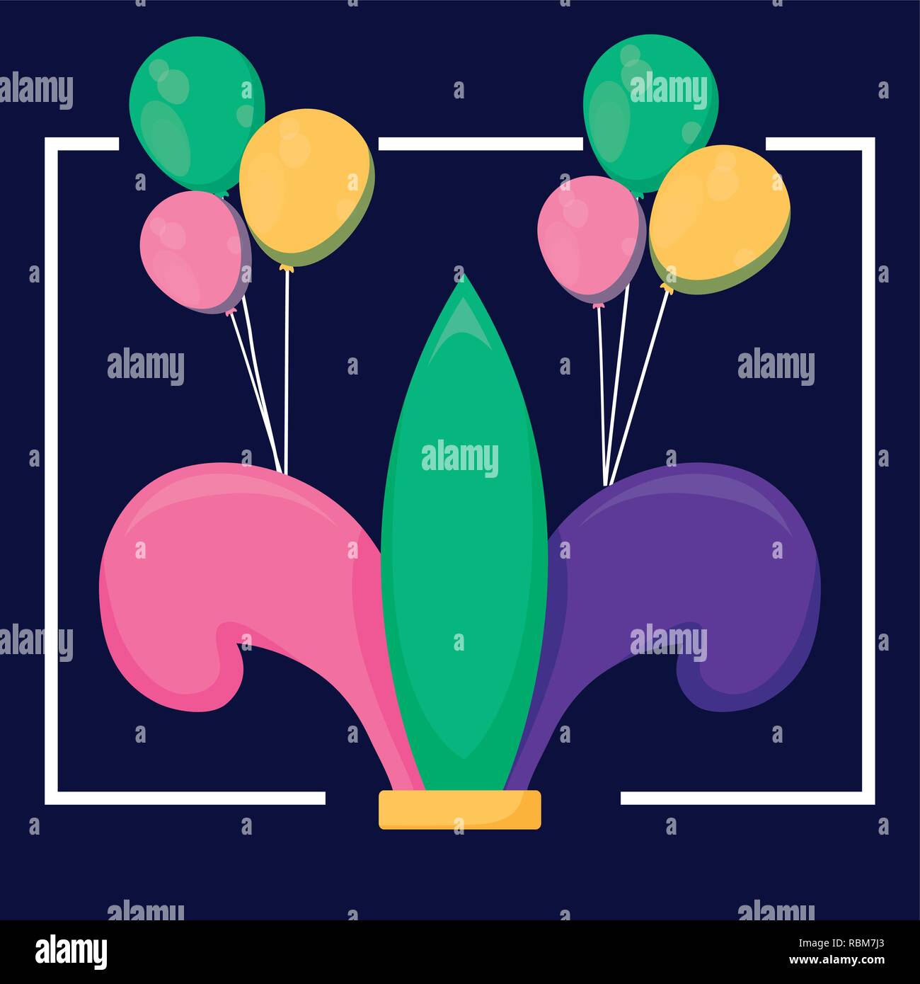 mardi gras hat svg