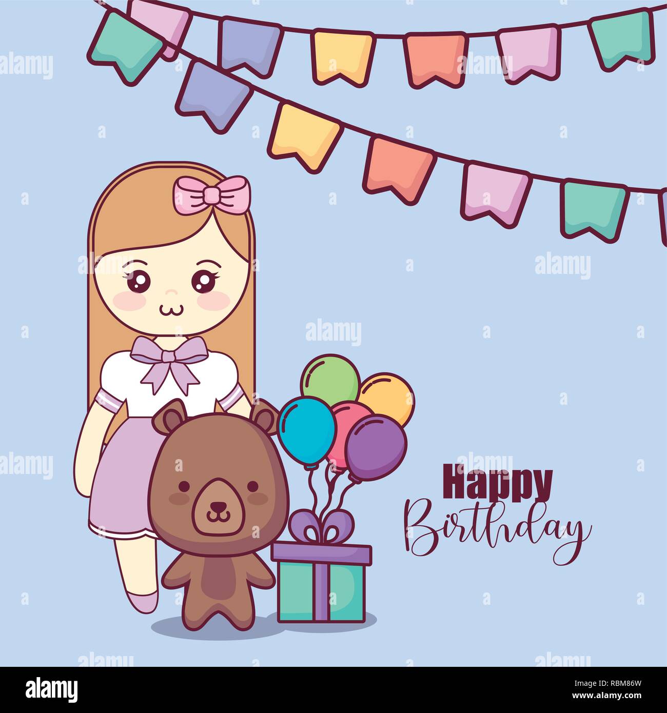 Happy Birthday Doll Card Happy Birthday Doll Card