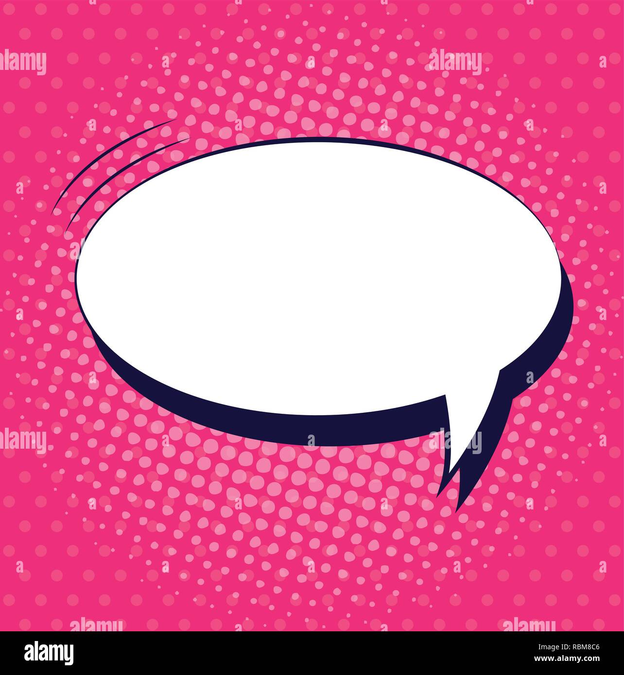 speech bubble pop art style vector illustration design Stock Vector ...