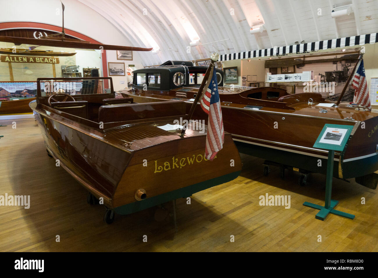 NH Boat Museum in Wolfeboro New Hampshire Stock Photo Alamy