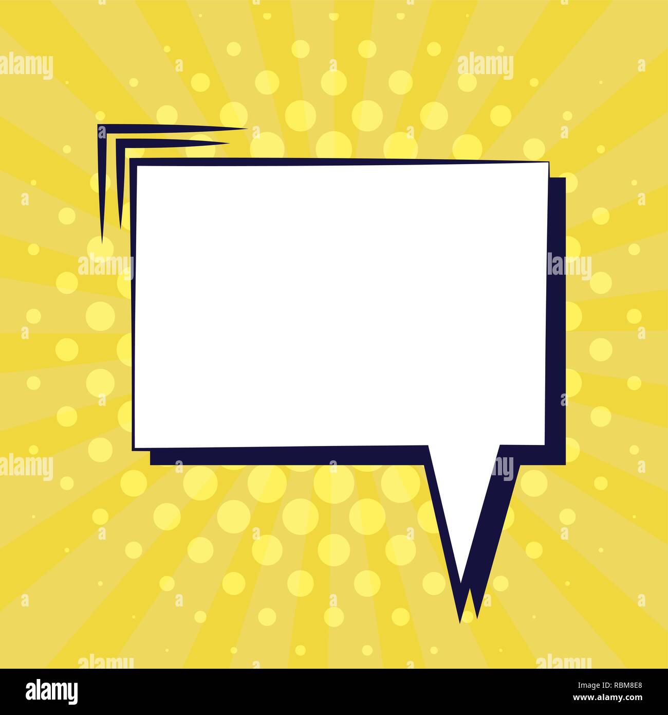speech bubble pop art style vector illustration design Stock Vector ...