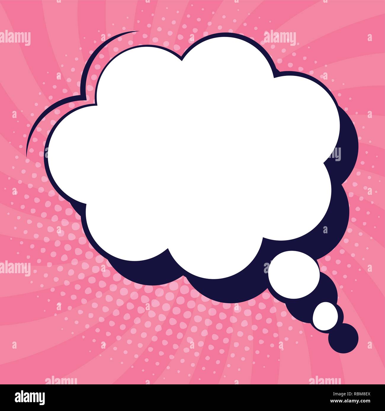 speech bubble pop art style vector illustration design Stock Vector ...