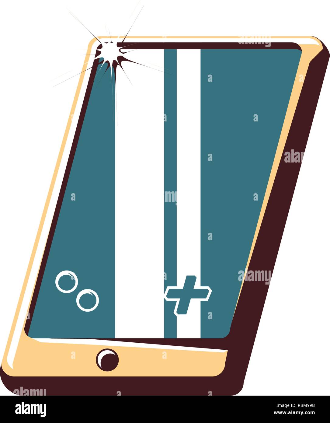 retro video game portable device vector illustration design Stock Vector