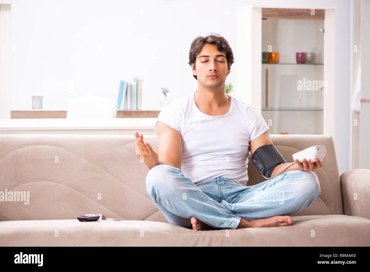 Yoga man blood hi-res stock photography and images - Alamy