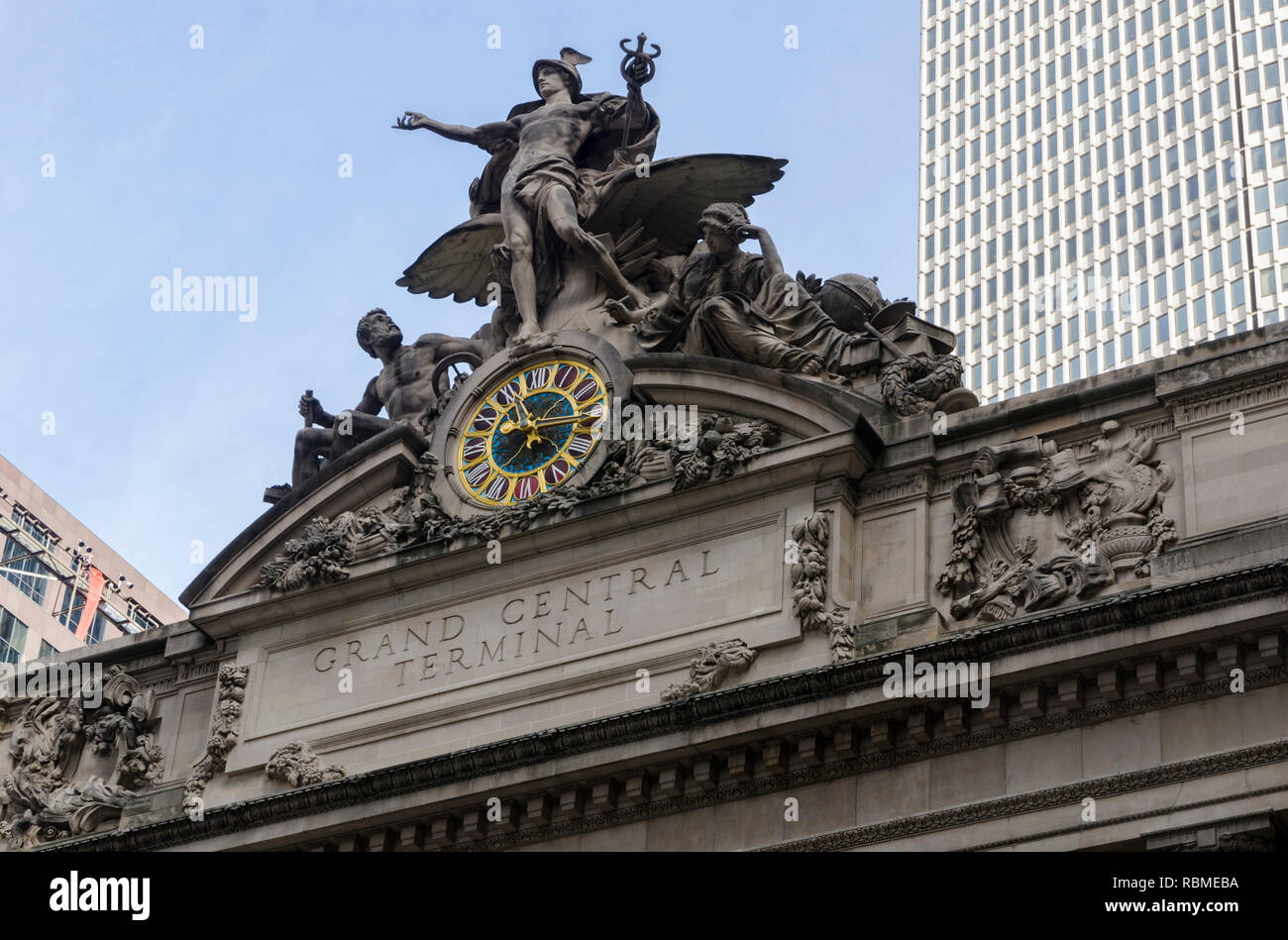 Grand Central Terminal railway station building, New York City, USA Stock Photo