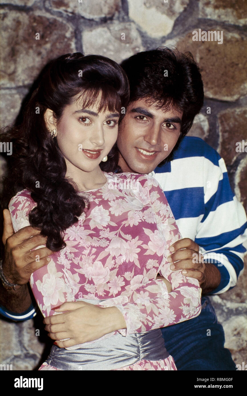 Akshay Kumar actor, Karisma Kapoor actress, Indian bollywood hindi movie  film actors India Stock Photo - Alamy, image size:866x1390