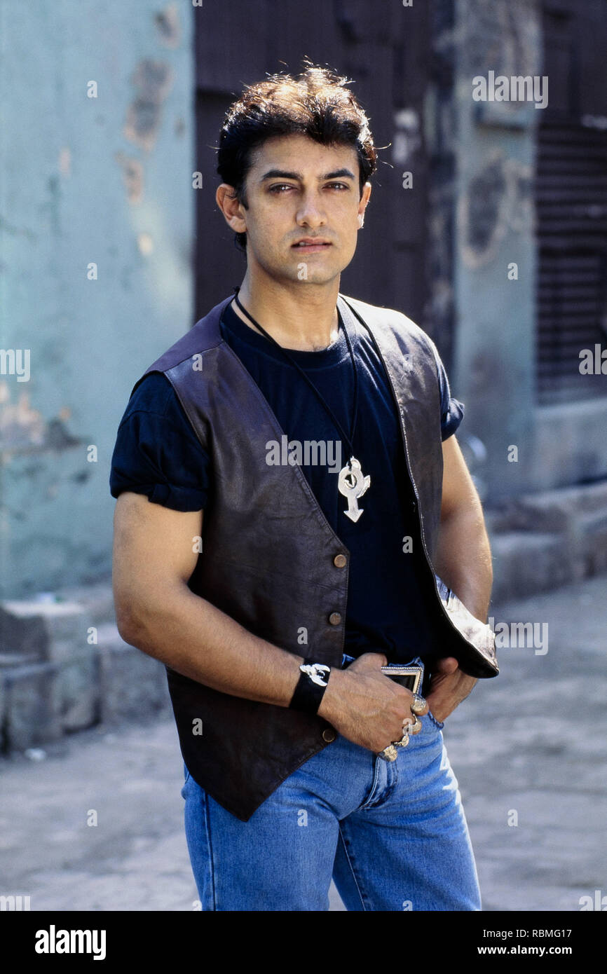 Portrait of Aamir Khan, India, Asia Stock Photo
