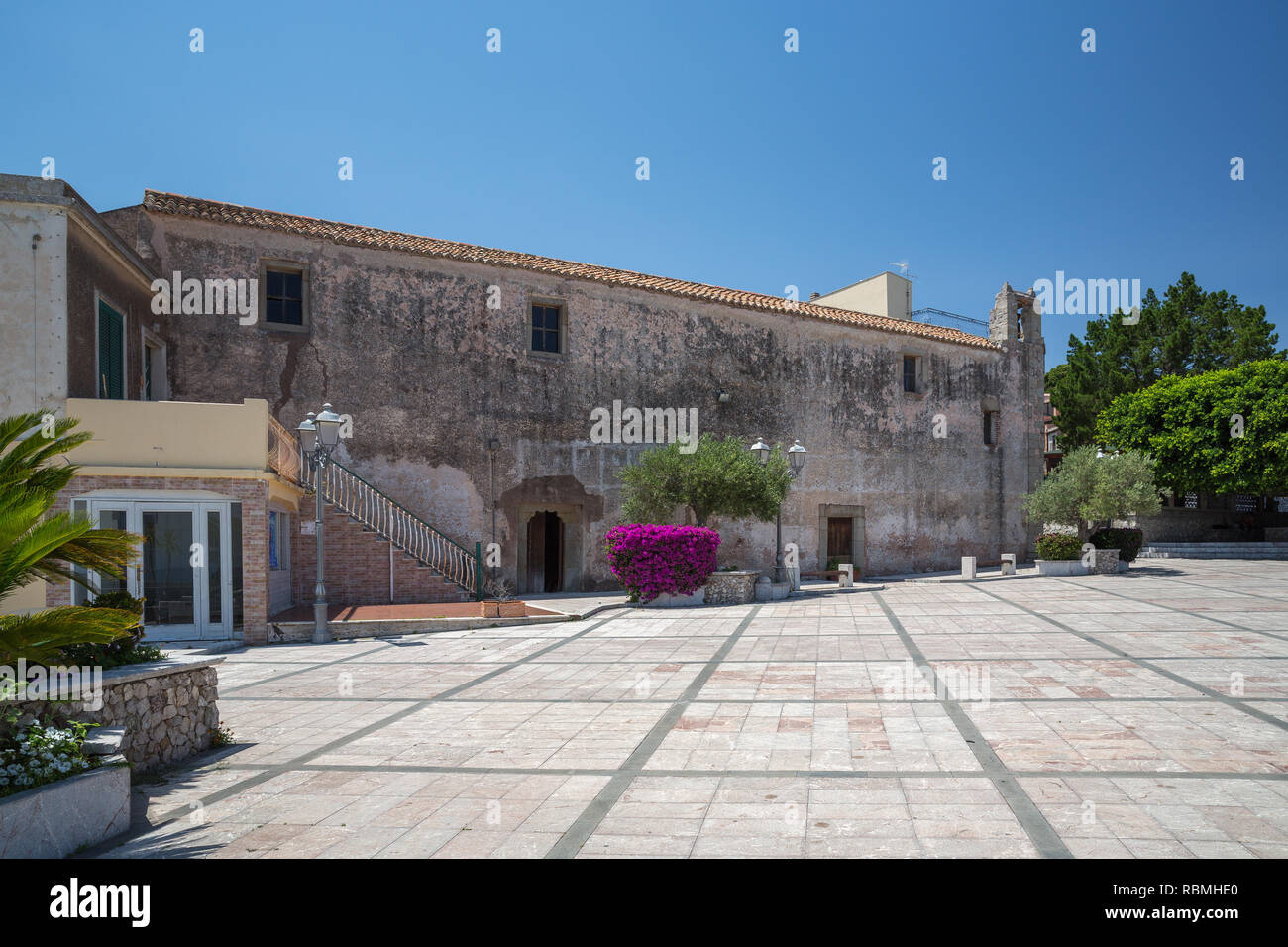 A View in Forza D'agro in Siciliy Italy Stock Photo